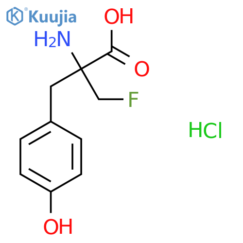 2-amino-3-fluoro-2-(4-hydroxyphenyl)methylpropanoic acid hydrochloride structure