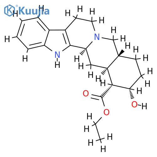 ethyl (16alpha,17alpha)-17-hydroxyyohimban-16-carboxylate structure