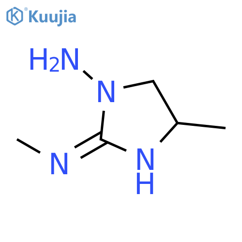 4-Methyl-2-(methylimino)-1-imidazolidinamine structure