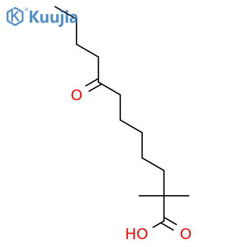 Dodecanoic acid, 2,2-dimethyl-8-oxo- structure