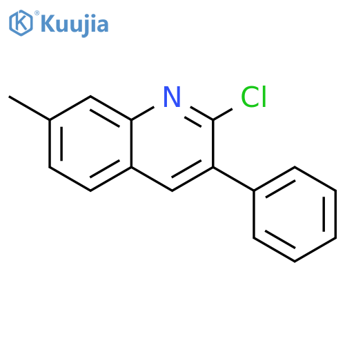 Quinoline,2-chloro-7-methyl-3-phenyl- structure