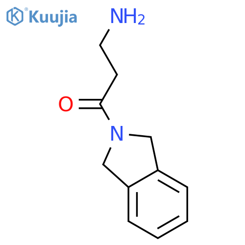 3-amino-1-(2,3-dihydro-1H-isoindol-2-yl)propan-1-one structure