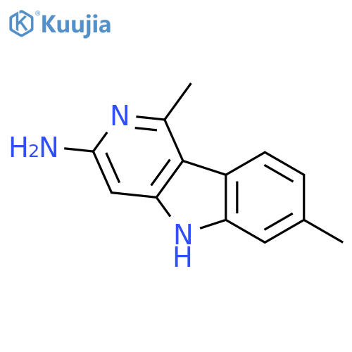 5H-Pyrido[4,3-b]indol-3-amine,1,7-dimethyl- structure