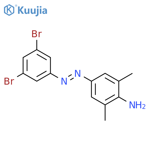 Benzenamine,4-[2-(3,5-dibromophenyl)diazenyl]-2,6-dimethyl- structure