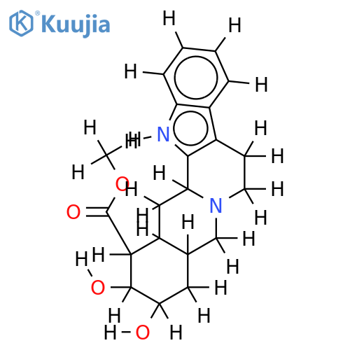 17alpha,18alpha-Dihydroxy-20alpha-yohimban-16beta-carbonsaeure-methylester structure