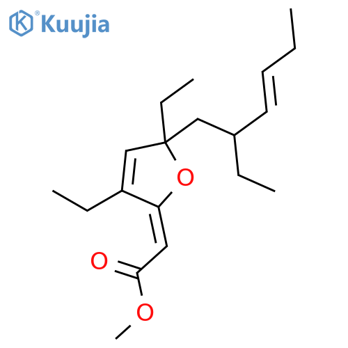 (2Z,6R,8R,9E)-methyl 3,6-epoxy-4,6,8-triethyl-2,4,9-dodecatrienoate structure