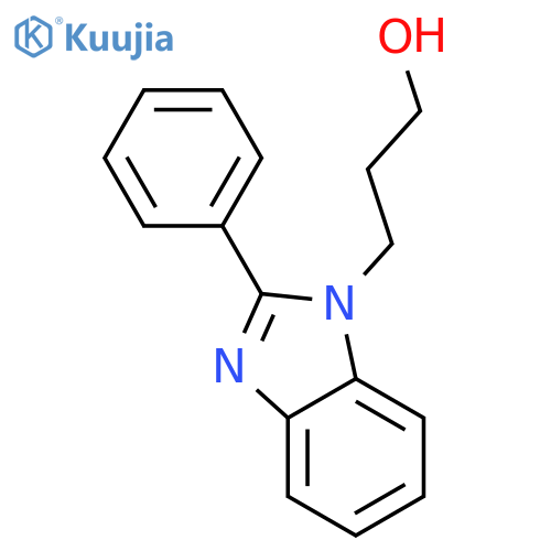 1H-BENZIMIDAZOLE-1-PROPANOL, 2-PHENYL- structure
