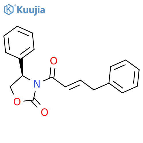 2-OXAZOLIDINONE, 3-[(2E)-1-OXO-4-PHENYL-2-BUTENYL]-4-PHENYL-, (4R)- structure