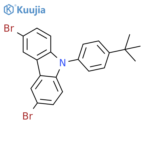 3,6-Dibromo-9-(4-tert-butylphenyl)-9H-carbazole structure