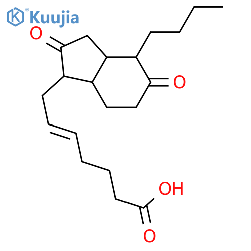 5-Heptenoic acid,7-(4-butyloctahydro-2,5-dioxo-1H-inden-1-yl)- structure