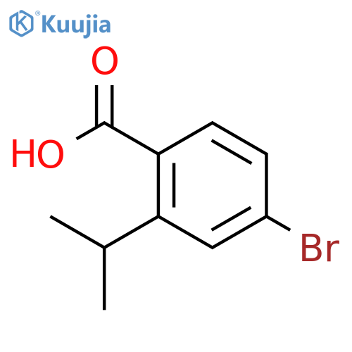 4-bromo-2-isopropyl-benzoic acid structure