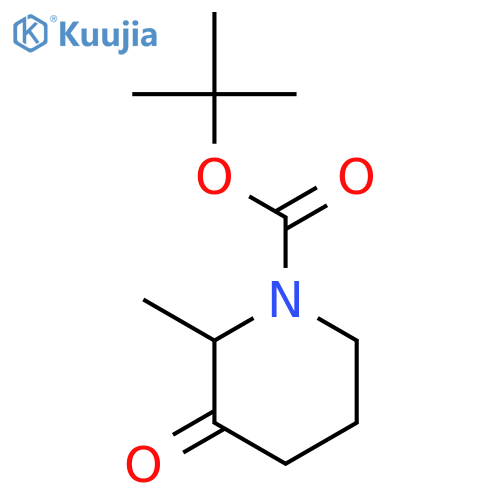 Tert-Butyl 2-methyl-3-oxopiperidine-1-carboxylate structure