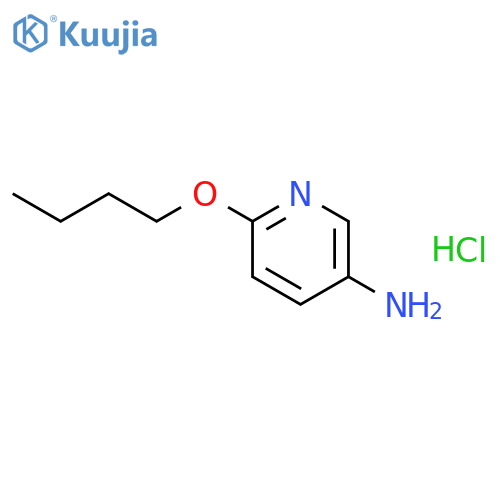 3-Pyridinamine,6-butoxy-, hydrochloride (1:1) structure