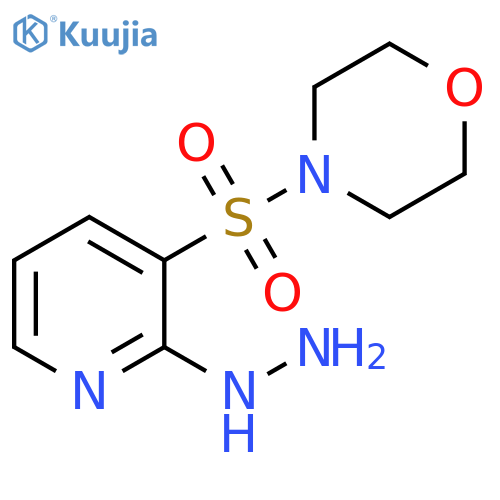 4-[(2-hydrazinylpyridin-3-yl)sulfonyl]morpholine structure