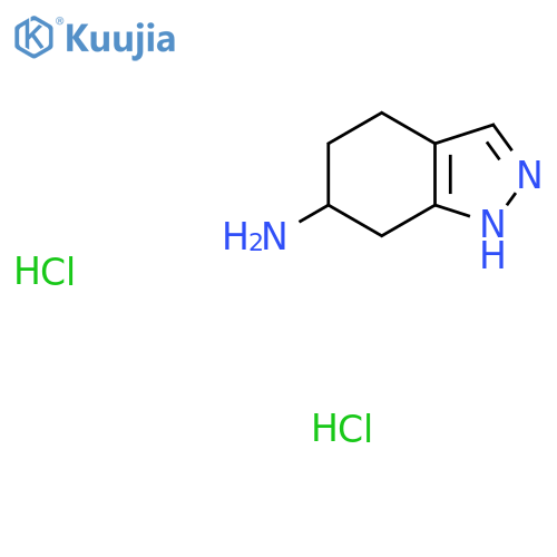 4,5,6,7-tetrahydro-2H-indazol-6-amine dihydrochloride structure