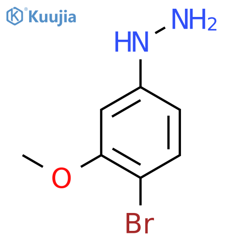 (4-Bromo-3-methoxyphenyl)hydrazine structure