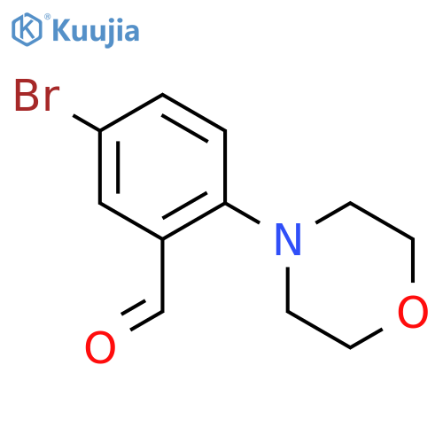 5-Bromo-2-(n-morpholino)-benzaldehyde structure