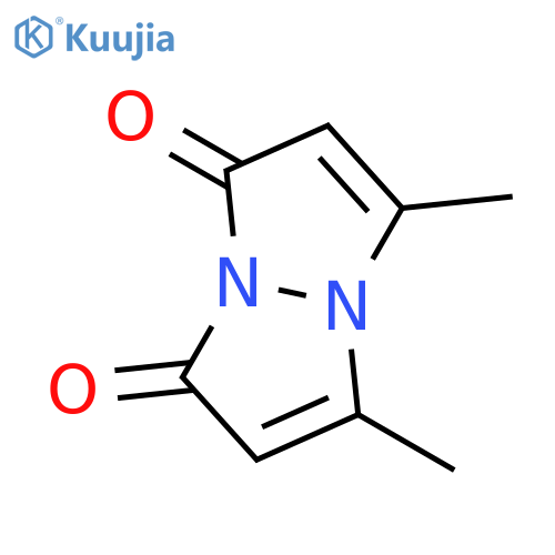 1H,7H-Pyrazolo[1,2-a]pyrazole-1,7-dione, 3,5-dimethyl- structure