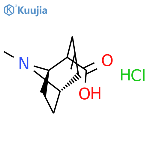 8-Azabicyclo[3.2.1]oct-2-ene-2-carboxylicacid, 8-methyl-, hydrochloride (1:1), (1R,5S)- structure
