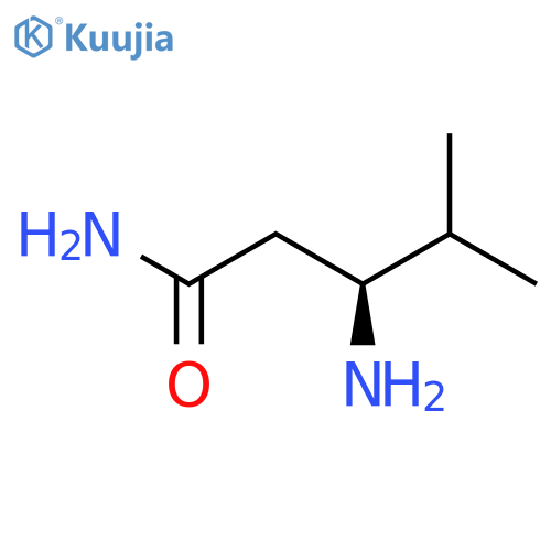(3S)-3-Amino-4-methylpentanamide structure