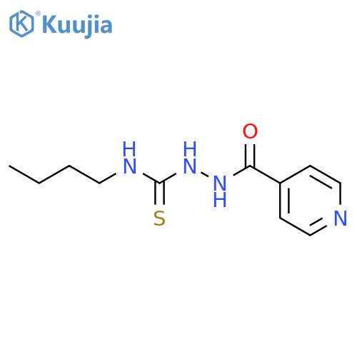 N-butyl-2-(pyridin-4-ylcarbonyl)hydrazinecarbothioamide structure