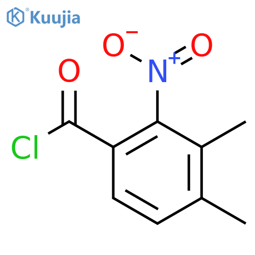 3,4-Dimethyl-2-nitrobenzoyl chloride structure