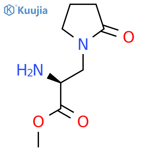 Methyl (2S)-2-amino-3-(2-oxopyrrolidin-1-yl)propanoate structure