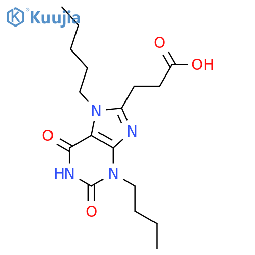 3-(3-BUTYL-2,6-DIOXO-7-PENTYL-2,3,6,7-TETRAHYDRO-1H-PURIN-8-YL)-PROPIONIC ACID structure