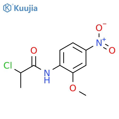 2-chloro-N-(2-methoxy-4-nitrophenyl)propanamide structure