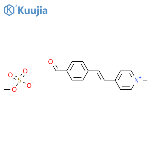 N-METHYL-4-(P-FORMYLSTYRYL)PYRIDINIUM METHYLSULFATE structure