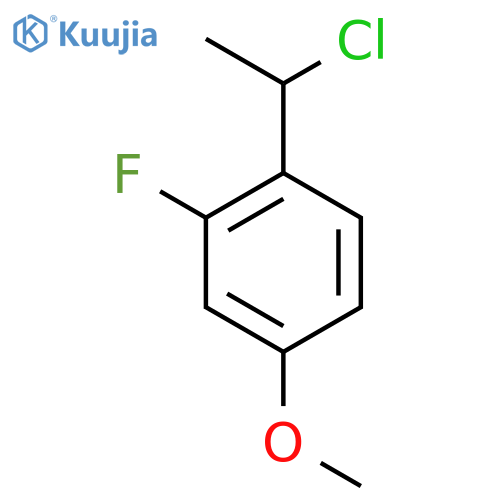 1-(1-Chloroethyl)-2-fluoro-4-methoxybenzene structure