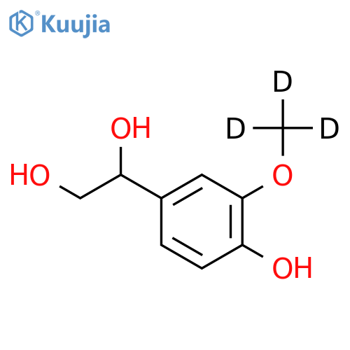 rac 4-Hydroxy-3-methoxyphenylethylene Glycol-d3 structure