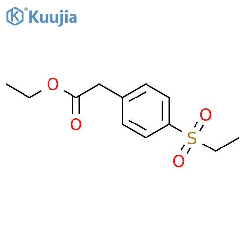 ethyl 2-[4-(ethanesulfonyl)phenyl]acetate structure