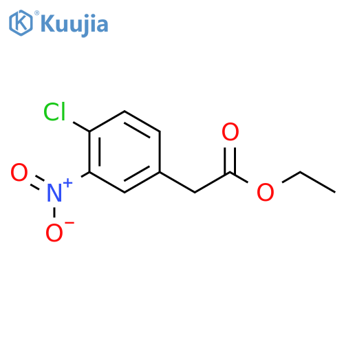 Ethyl 2-(4-chloro-3-nitrophenyl)acetate structure