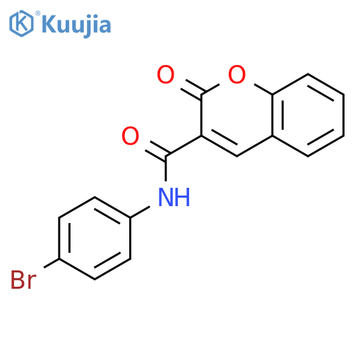 N-(4-bromophenyl)-2-oxo-2H-chromene-3-carboxamide structure
