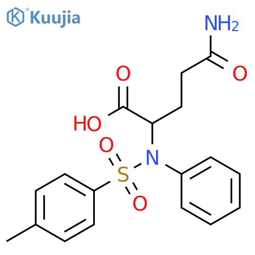 L-Glutamine,N2-[(4-methylphenyl)sulfonyl]-N-phenyl- structure