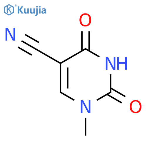 1-methyl-2,4-dioxo-1,2,3,4-tetrahydropyrimidine-5-carbonitrile structure