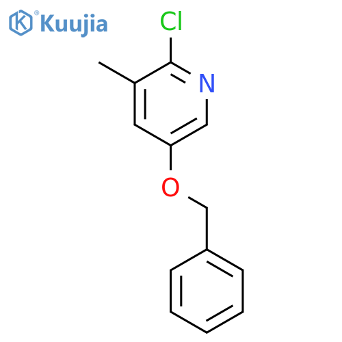 5-(Benzyloxy)-2-chloro-3-methylpyridine structure