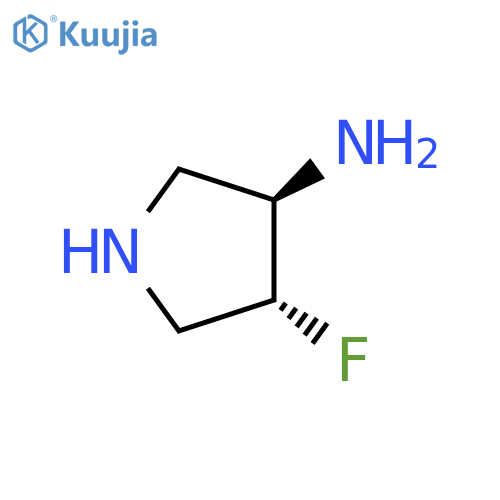 trans-4-fluoropyrrolidin-3-amine structure