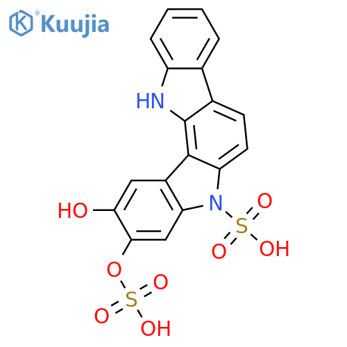 5,12-Dihydroindolo[3,2-a]carbazole-2,3-diol; N5,O3-Disulfo structure