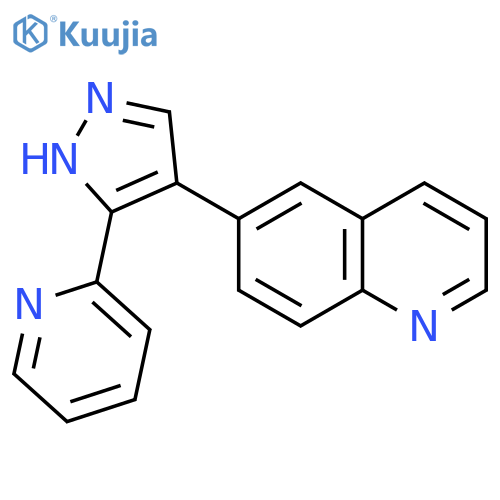 6-(3-pyridin-2-yl-1H-pyrazol-4-yl)-quinoline structure