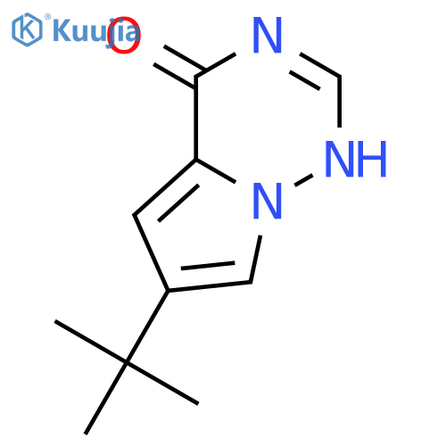 6-tert-butyl-3H,4H-pyrrolo[2,1-f][1,2,4]triazin-4-one structure