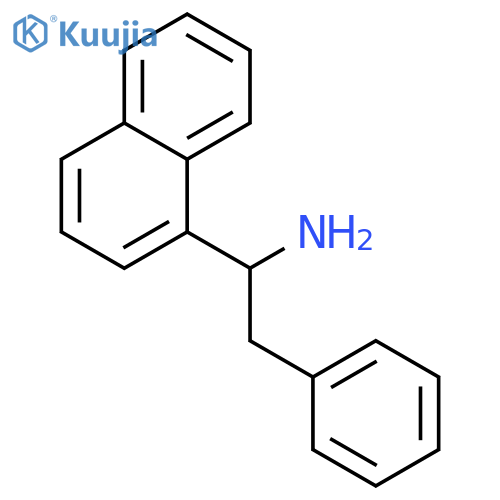 1-naphthalen-1-yl-2-phenylethanamine;hydrochloride structure