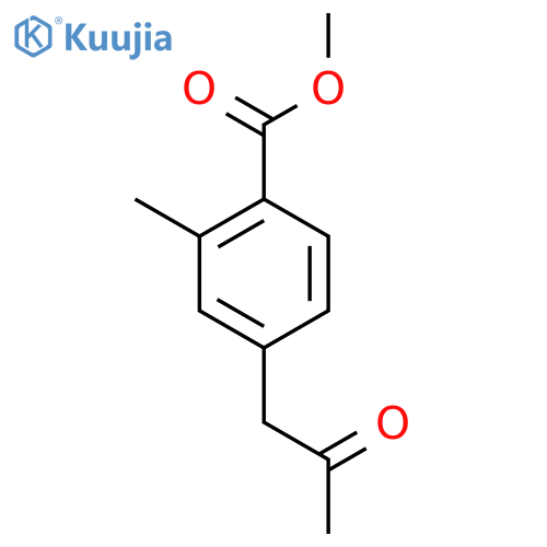 Methyl 2-methyl-4-(2-oxopropyl)benzoate structure