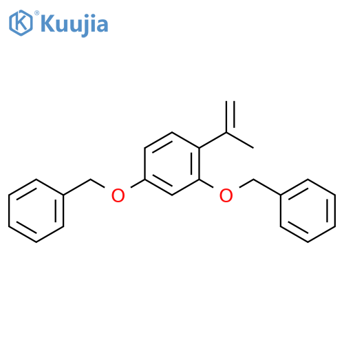 (((4-(Prop-1-en-2-yl)-1,3-phenylene)bis(oxy))bis(methylene))dibenzene structure