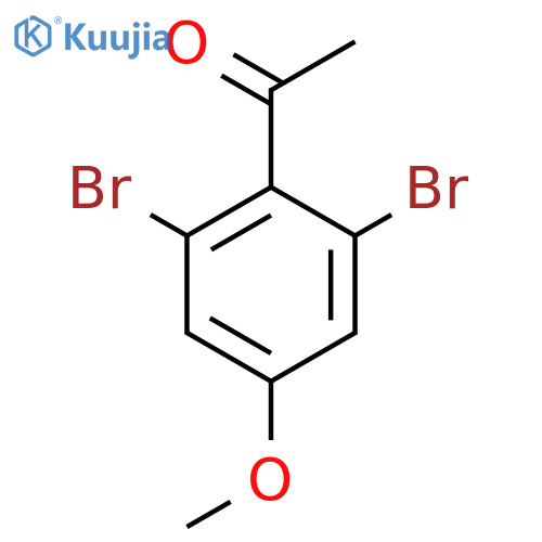 1-(2,6-Dibromo-4-methoxyphenyl)ethanone structure