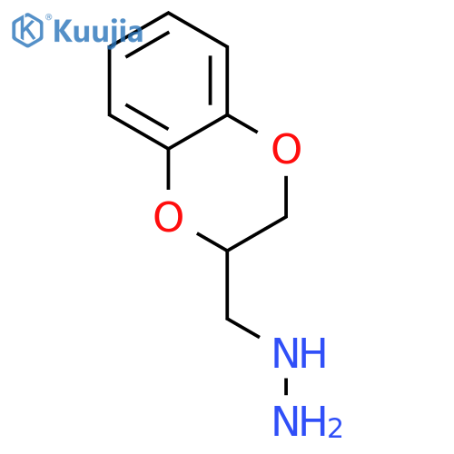 (2,3-dihydro-1,4-benzodioxin-2-yl)methylhydrazine hydrochloride structure
