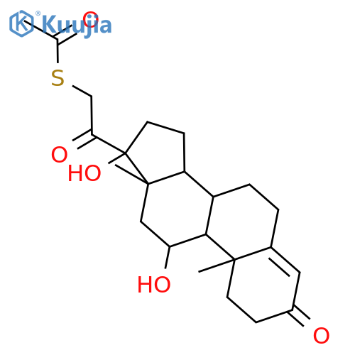 Cortisol 21-Thiolacetate structure