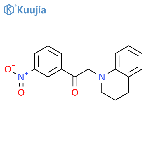 Ethanone,2-(3,4-dihydro-1(2H)-quinolinyl)-1-(3-nitrophenyl)- structure