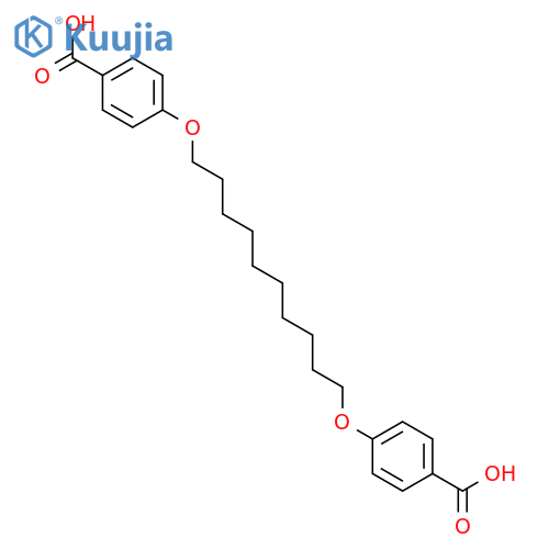 1,10-Bis(4-carboxyphenoxy)decane structure
